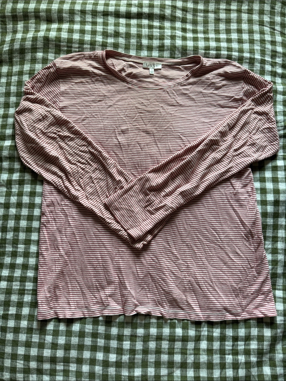 Lake Red Stripe Long-Sleeve PJ Shirt